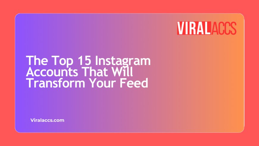The Top 15 Instagram Accounts That Will Transform Your Feed