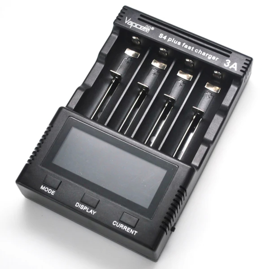 VAPCELL S4 PLUS BATTERY CHARGER AND BATTERY DISCHARGE TESTER