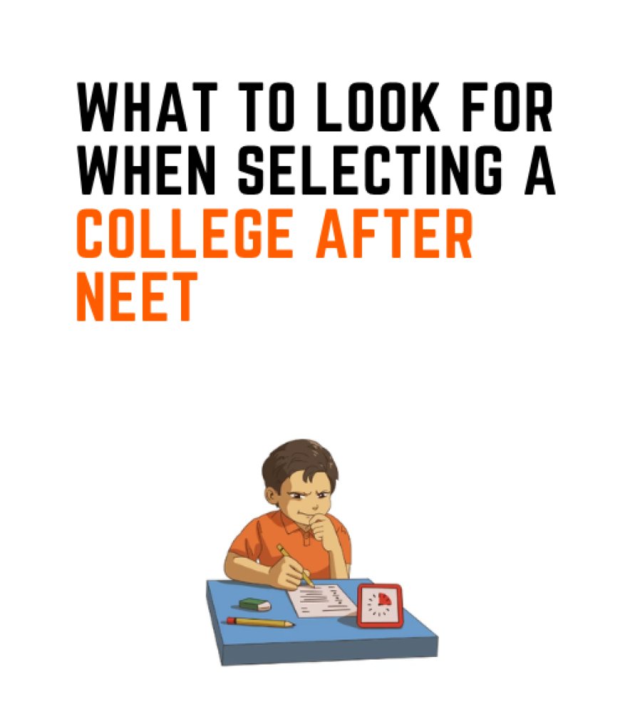 What to Look for When Selecting a College After NEET