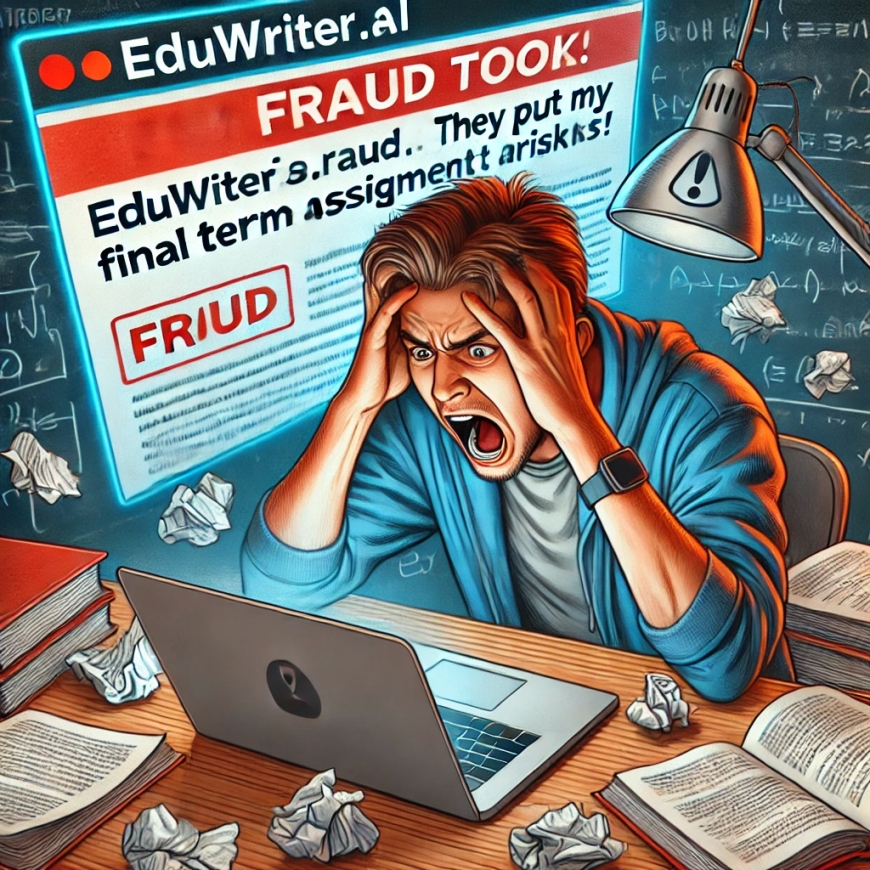 EduWriter.ai is a Fraud Tool: They Put My Final Term Assignment at Risks