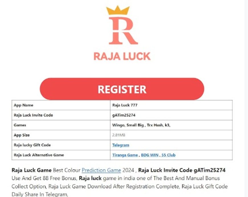 Raja Luck: The Ultimate Colour Prediction Game of 2024