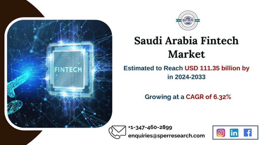 Saudi Arabia Fintech Market Growth and Size, Rising Trends,  AGR Status, Challenges, Future Opportunities and Forecast till 2033: SPER Market Research