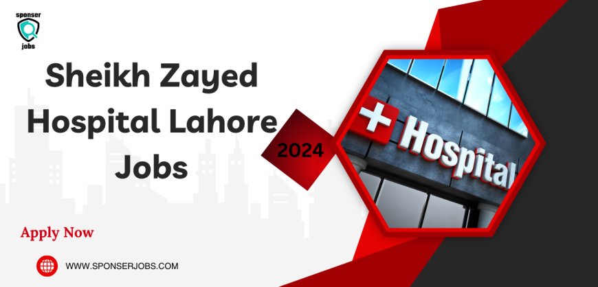 Explore Sheikh Zayed Hospital Lahore Jobs 2024 with SponsorJobs