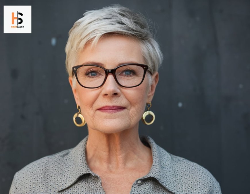 Top 10 Short Hairstyles for Over 50 with Glasses