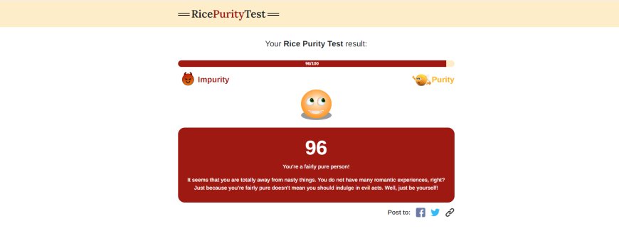 Understanding the Significance of Your Rice Purity Test Score!