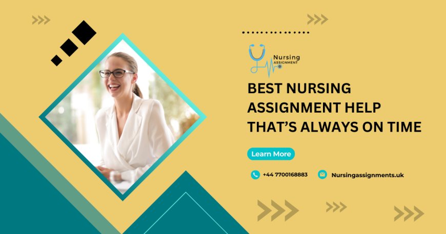 Best Nursing Assignment Help That’s Always On Time