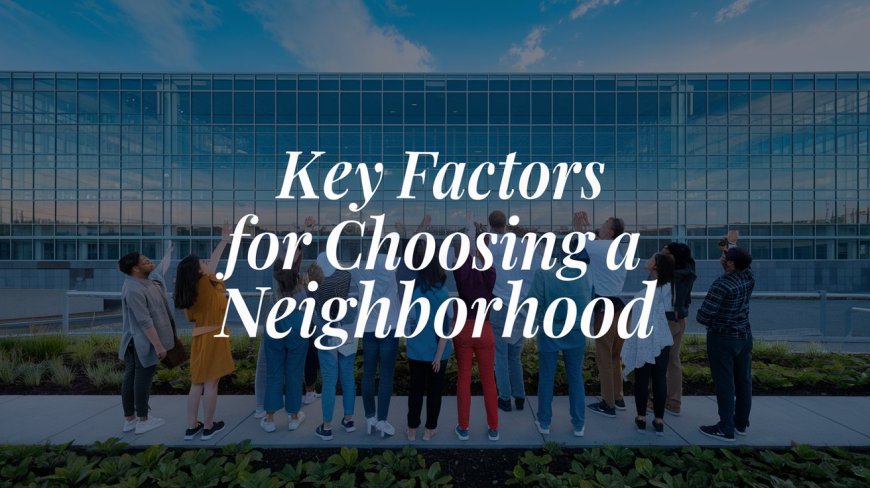 Key Factors for Choosing a Neighborhood