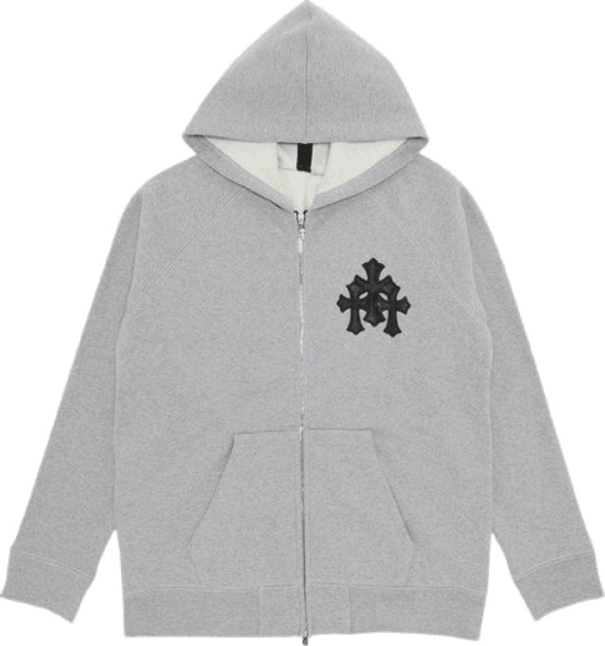 Grey Chrome Hearts Hoodie