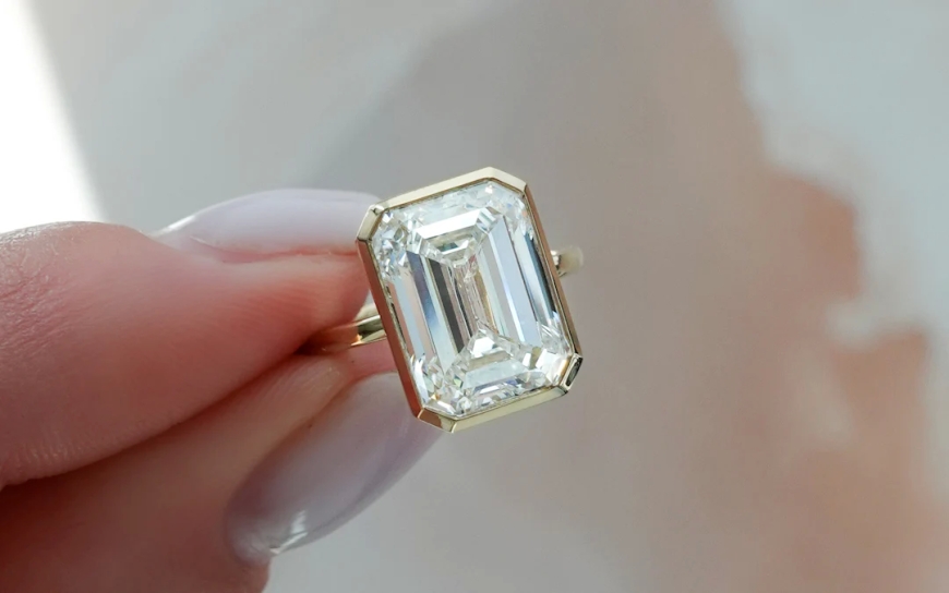 Alfredo Gem Yard’s Best Emerald Cut Engagement Rings of 2024