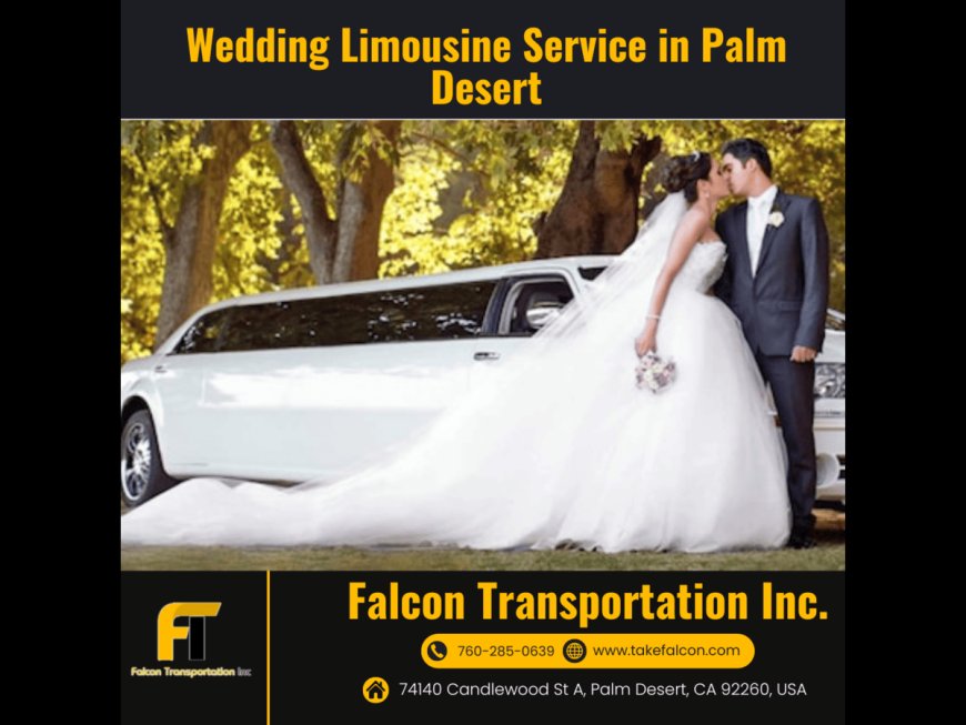 Wedding Limousine Service in Palm Desert with Falcon Transportation Inc