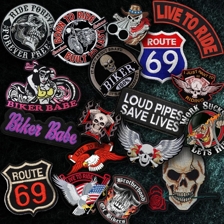 Rocker Patches for Motorcycle Clubs: Bold and Unique Designs