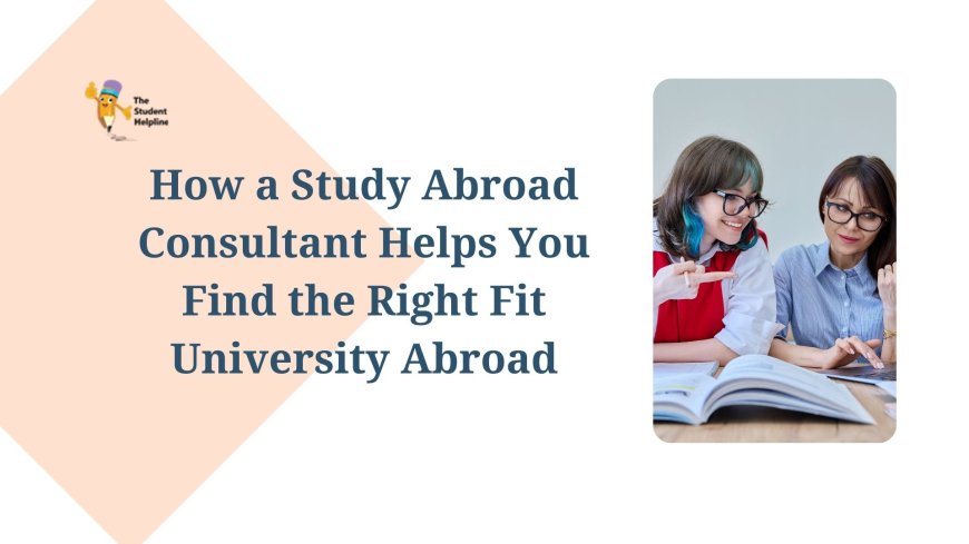 How a Study Abroad Consultant Helps You Find the Right Fit University Abroad