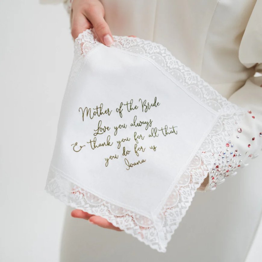 The Perfect Wedding Outfits Accessory: Personalized Handkerchiefs