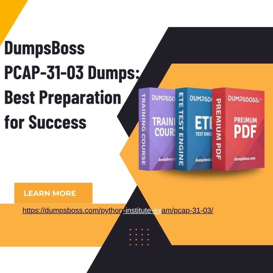 DumpsBoss PCAP-31-03 Dumps: Your Key to Passing the Exam