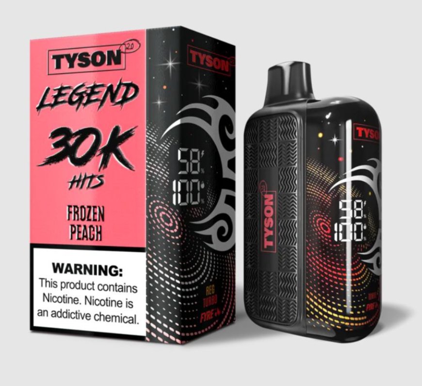 Frozen Peach Tyson 2.0 Legend 30K: A Knockout Vape Flavor