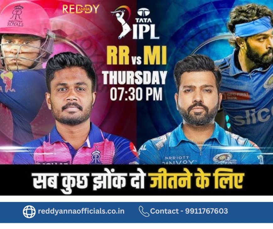 The Rise of Cricket Literature: Exploring Reddy Anna Insights Ahead of RR vs MI