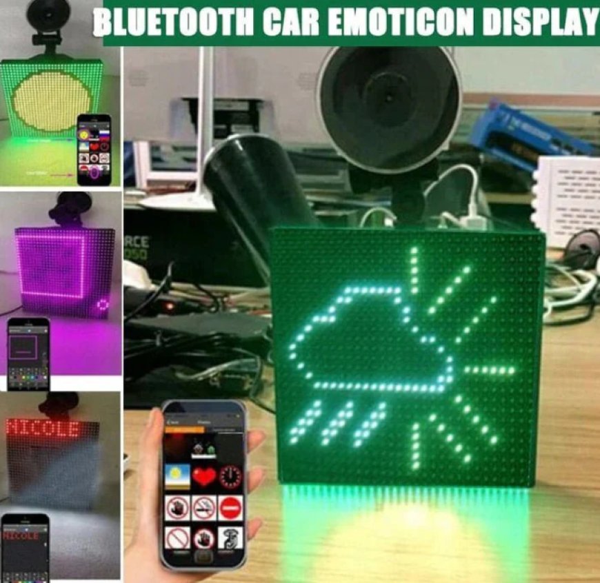 Road Trips Just Got Interactive: Share the Vibes with a Smart LED Car Sign