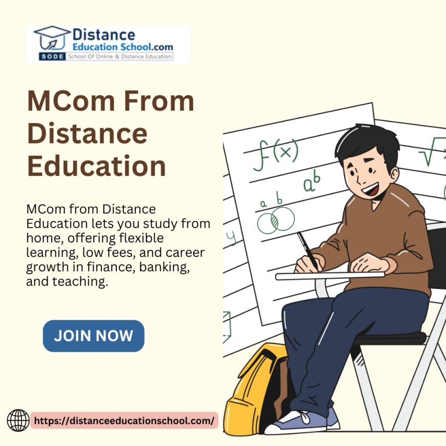 MCom from Distance Education in Lucknow: Admission Open for 2025