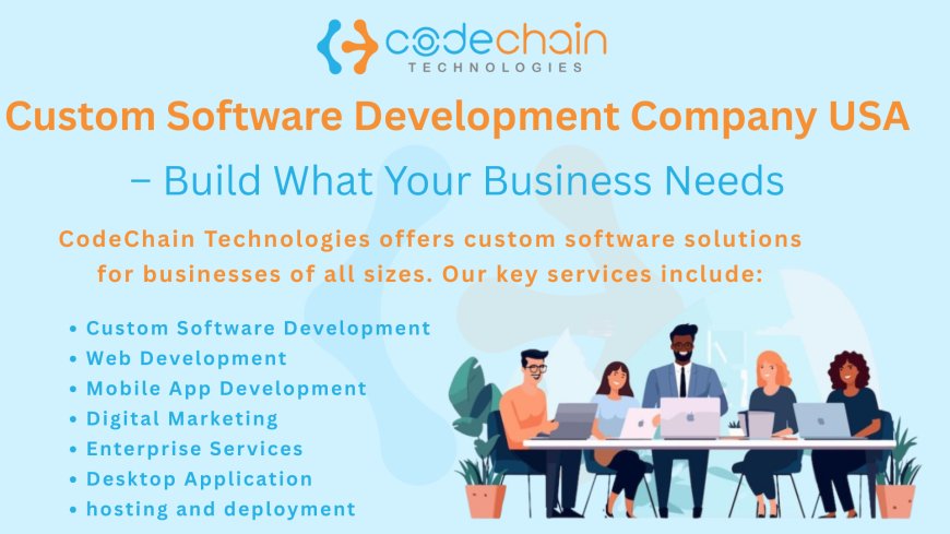 Why Hiring a  Custom Software Development Company in the USA  is a Game-Changer for Your Business