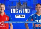 England Women vs India Women 3rd T20I Full Scorecard