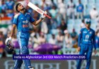 India vs Afghanistan, 3rd ODI Match 2026