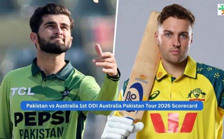 Pakistan vs Australia 1st ODI Australia Pakistan Tour 2026 Scorecard
