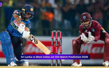 West Indies vs Sri Lanka, 1st ODI Match 2026