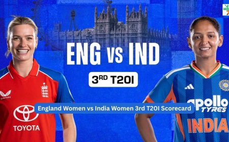 England Women vs India Women 3rd T20I Full Scorecard