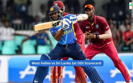 West Indies vs Sri Lanka 1st ODI, Sri Lanka West Indies Tour 2026 Scorecard