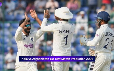 India vs Afghanistan, 1st Test match 2026