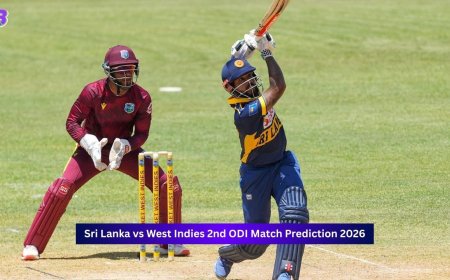 West Indies vs Sri Lanka, 2nd ODI Match 2026