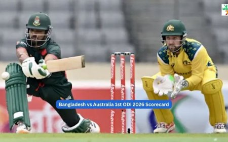 Bangladesh vs Australia 1st ODI 2026: Full scorecard