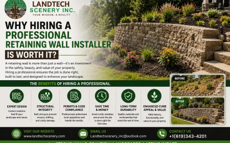 Why Hiring a Professional Retaining Wall Installer is Worth It?