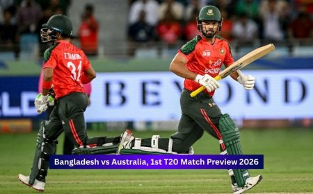 Bangladesh vs Australia, 1st T20I March Preview 2026