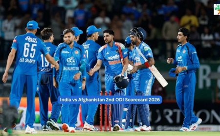 India vs Afghanistan, 2nd ODI, Afghanistan India Tour 2026 Full Scorecard