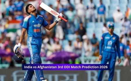 India vs Afghanistan, 3rd ODI Match 2026