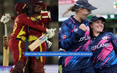 West Indies Women vs Scotland Women, 12th Match ICC Women's T20 World Cup 2026 Scorecard