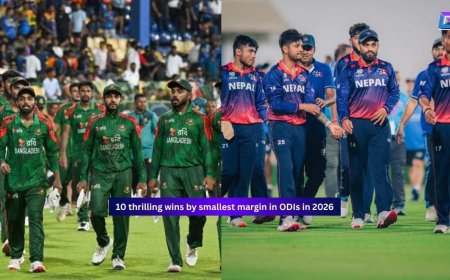 10 thrilling wins by smallest margin in ODIs in 2026