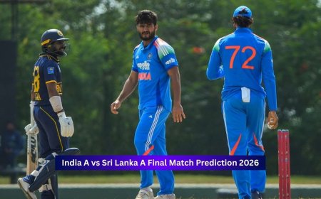India A vs Sri Lanka A, Final Match, ODI Tri-Series In Sri Lanka 2026