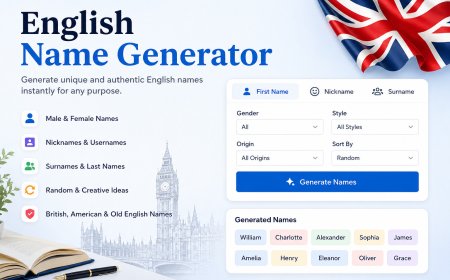 English Name Generator Create Unique British, American Names