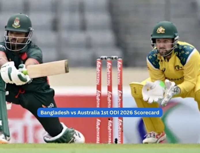 Bangladesh vs Australia 1st ODI 2026: Full scorecard