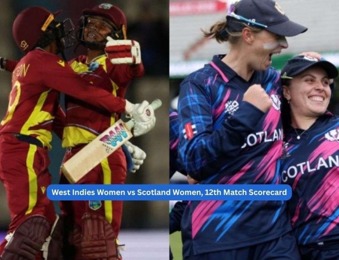 West Indies Women vs Scotland Women, 12th Match ICC Women's T20 World Cup 2026 Scorecard