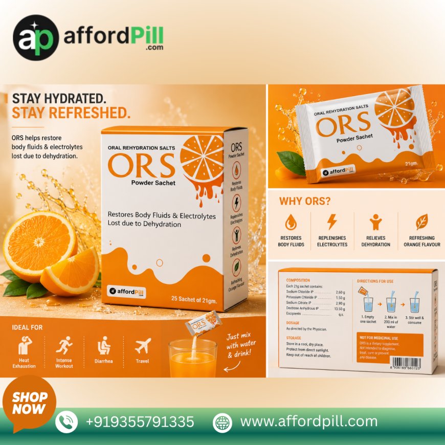 ORS Sachet NBPL Orange Flavored: A Refreshing Choice for Active Days
