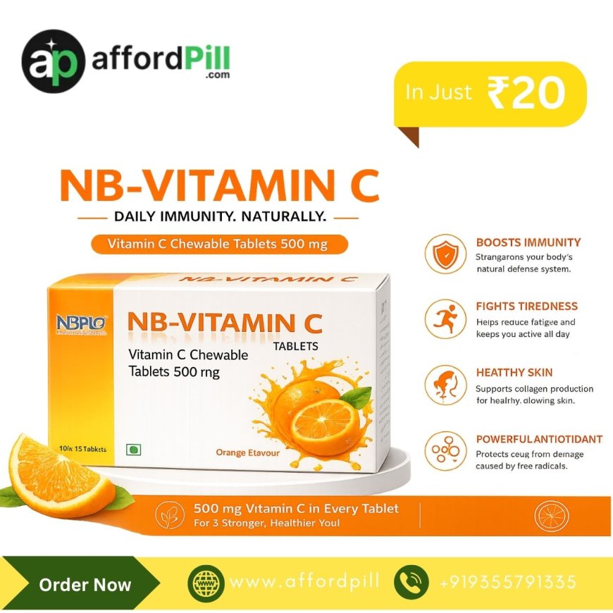 Supporting Better Lifestyle Habits with Nirman Bio Vitamin C Tab