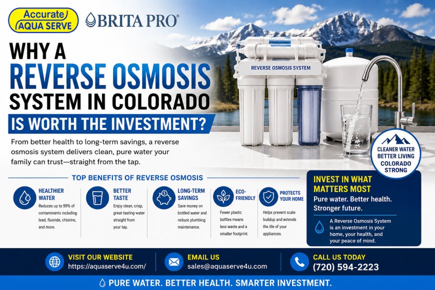 Why a Reverse Osmosis System in Colorado Is Worth the Investment?