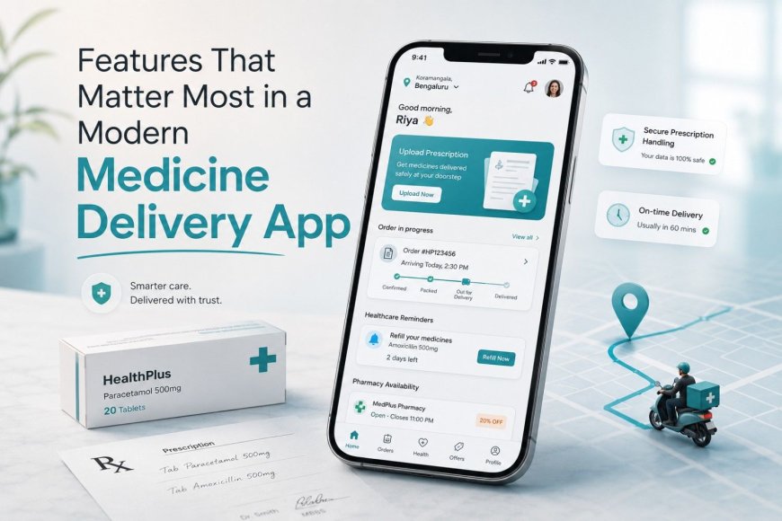 Features That Matter Most in a Modern Medicine Delivery App