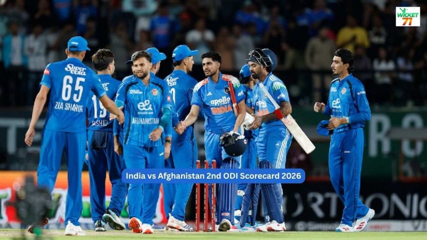 India vs Afghanistan, 2nd ODI, Afghanistan India Tour 2026 Full Scorecard