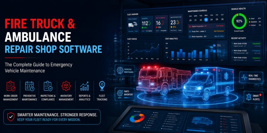 Fire Truck and Ambulance Repair Shop Software: The Complete Guide to Emergency Vehicle Maintenance
