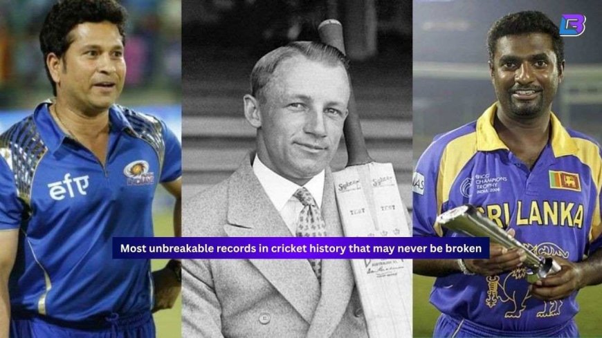 10 most unbreakable records in cricket history that may never be broken