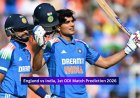 IND vs ENG, 1st ODI Match Prediction 2026